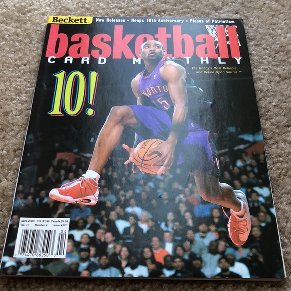 Beckett Basketball Card Monthly Magazine April 2000 Vince Carter Toronto Raptors - Picture 2 of 7